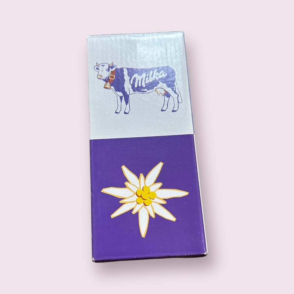 German Milka Purple White And Yellow Drinking Glass in Box
